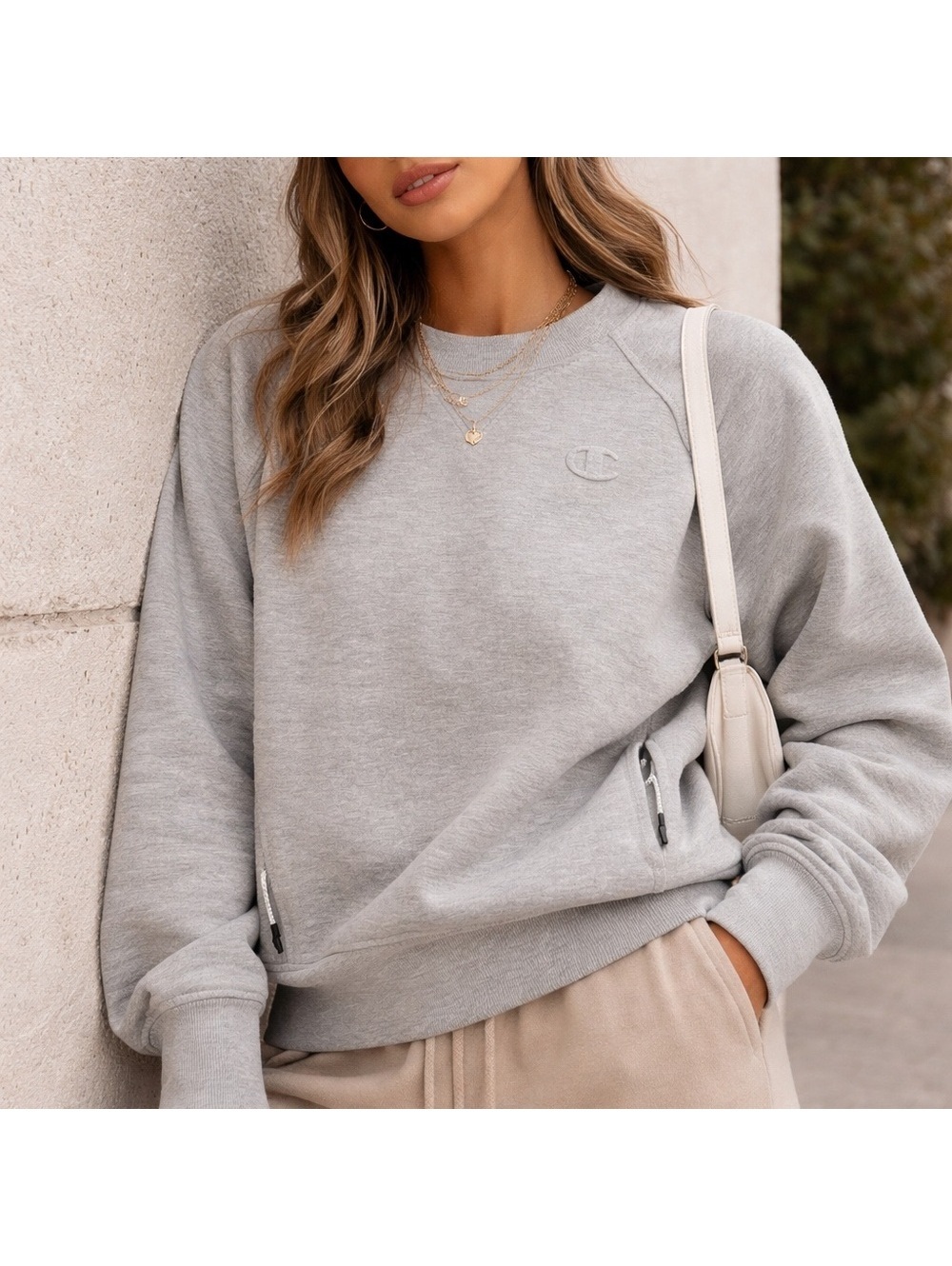 Champion Light Gray Pullover - Picture 1 of 3